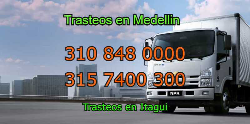 Trasteos en Medellín Itagui